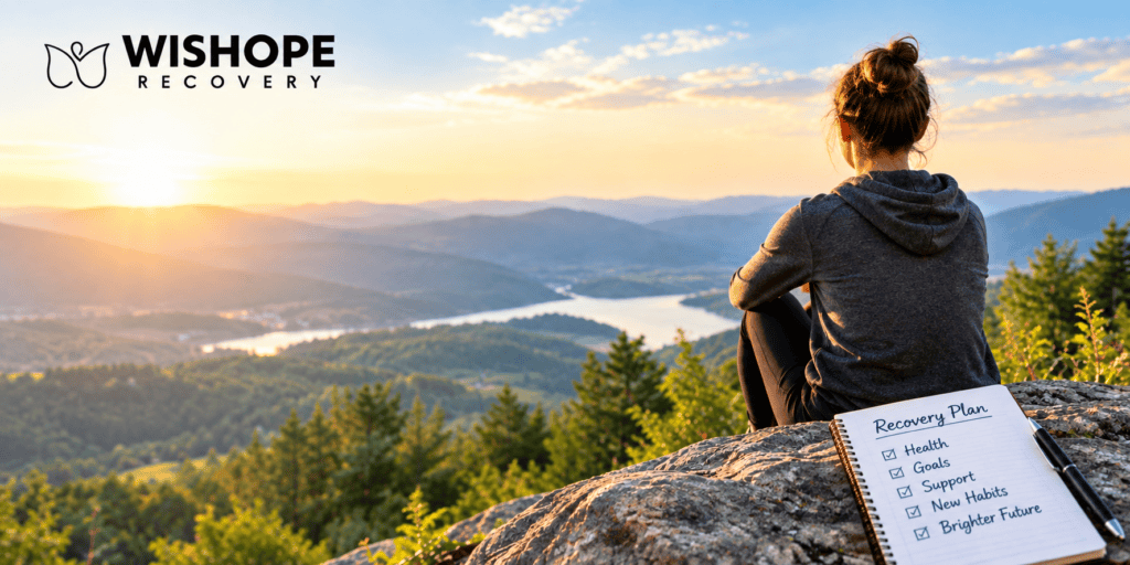 Addiction recovery plan with personalized goals and ongoing support